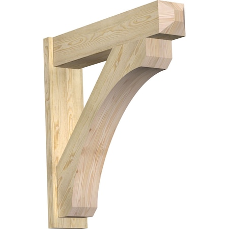 Ekena Millwork Legacy Craftsman Rough Sawn Outlooker, Douglas Fir, 8"W x 38"D x 38"H OUT08X38X38LEC04RDF